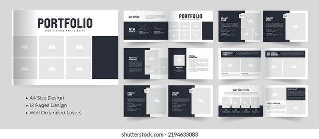 Architecture Portfolio Or Portfolio Template Design