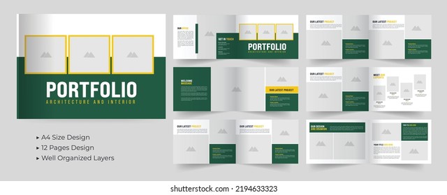 Architecture Portfolio Or Portfolio Template Design