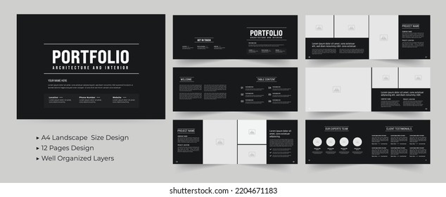 Architecture Portfolio Or Portfolio Template Design