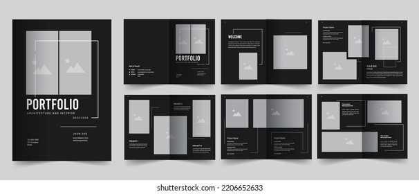 Architecture Portfolio Or Portfolio Template Design