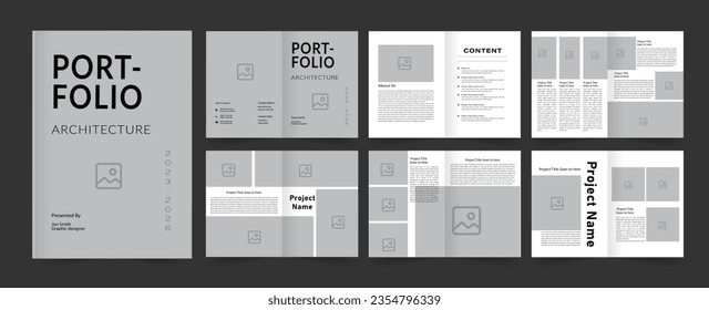 Architecture Portfolio Template and Portfolio Design 
