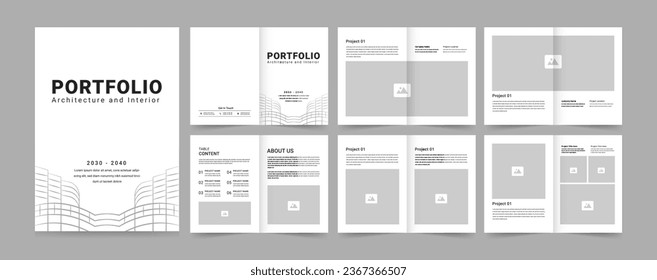 Architecture Portfolio or Portfolio Template Design