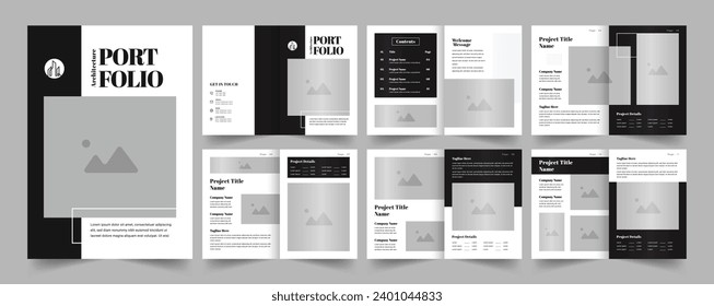 Architecture portfolio template or Portfolio template design