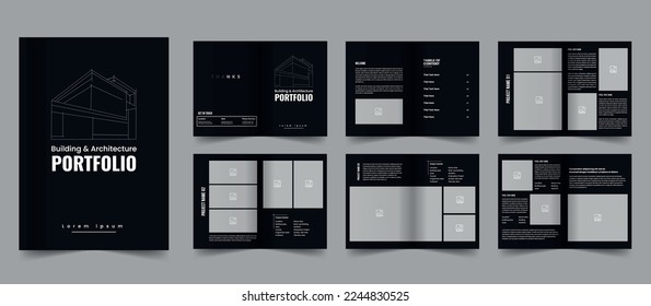 Architecture Portfolio Template design and Building Technology