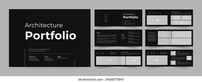 Architecture portfolio template Landscape portfolio 