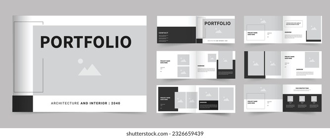 Architecture professional Portfolio template design Layout