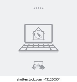 Architecture project flat icon