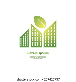 Architecture residential building blocks symbol vector illustration