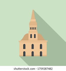 Icono de construcción de Arquitectura Riga. Ilustración plana de la arquitectura Icono vector de construcción Riga para el diseño web