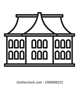 Architecture sightseeing icon. Outline Architecture sightseeing vector icon for web design isolated on white background