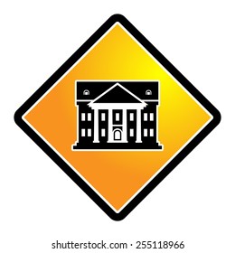 Architecture sign, vector illustration