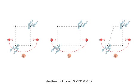 Arquitectura Análisis del sitio Símbolo Icono Elemento Dibujo Gráfico Plano Vector aislado. Arquitectura Elemento Línea Sol Viento Sonido Camino solar Vegetación.