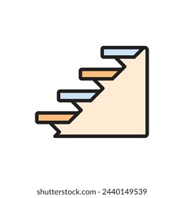 Architecture Stairs Icon Vector Illustration