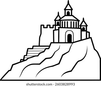 Architecture and Structures Line Art Vector Illustrations

