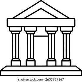 Architecture and Structures Line Art Vector Illustrations
