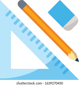 Architecture - Study subject icon set. High quality flat vector illustration for website and mobile application.