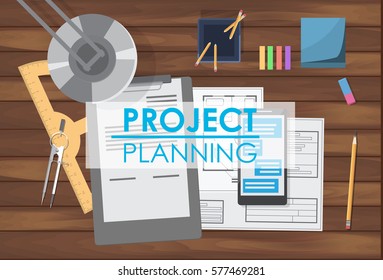 Architecture technical engineering drawing plan