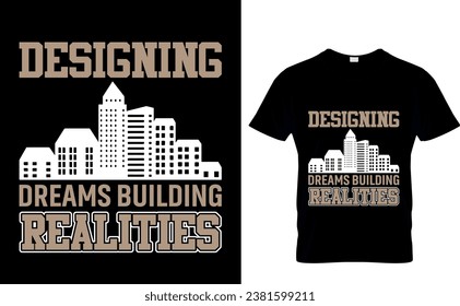 Architecture T-Shirt Design Template  Editable file ready 