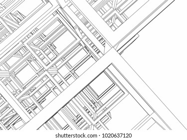 architecture vector illustration