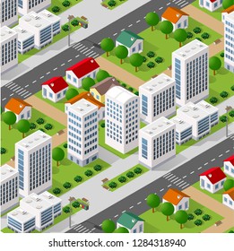 Architecture Vector Illustration City Business Background Stock Vector 