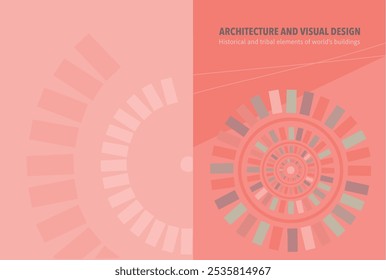Architecture and visual design, salmon color cover