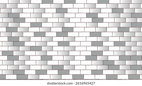 Architecture wall building construction. Brickwall white and gray texture background