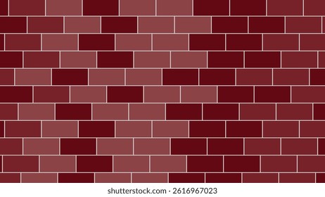 Architecture wall building construction. Brickwall burgundy texture background. Vintage style design 