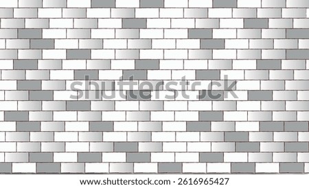Architecture wall building construction. Brickwall white and gray texture background