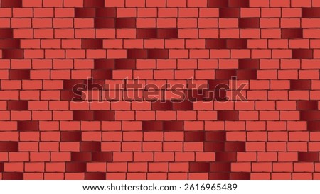 Architecture wall building construction. Brickwall brown texture background. Vintage style design 