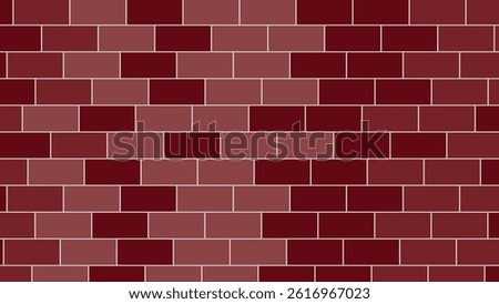 Architecture wall building construction. Brickwall burgundy texture background. Vintage style design 