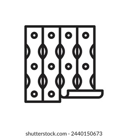 Architecture Wallpaper Outline Icon Vector Illustration