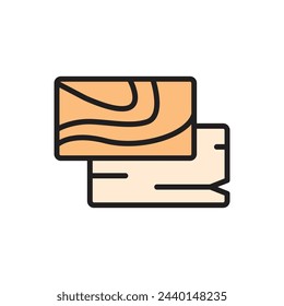 Architecture Wood Icon Vector Illustration