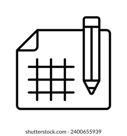 Architecture work vector design in modern style, isolated on white background