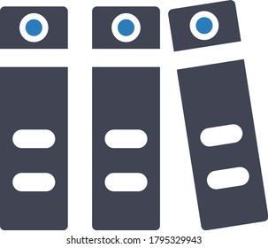 Archive binders file icon (Vector illustration)