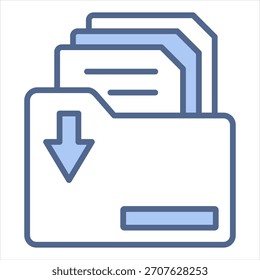 Blaues Symbol - Vektorgrafik archivieren