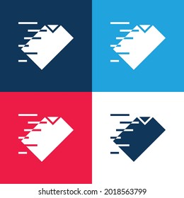 Vier-Farben-Minimal-Icon-Set archivieren