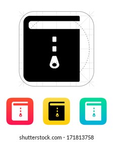 Archive book icon. Vector illustration.