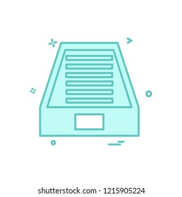 archive box icon design vector
