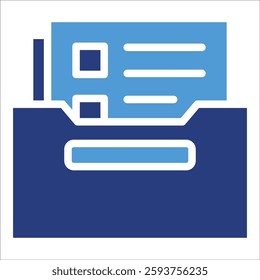 Archive Box Icon Element For Design