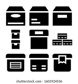 archive box icon isolated sign symbol vector illustration - Collection of high quality black style vector icons
