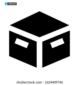 archive box icon isolated sign symbol vector illustration - high quality black style vector icons
