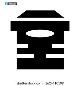 archive box icon isolated sign symbol vector illustration - high quality black style vector icons
