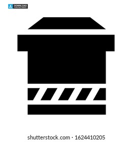 archive box icon isolated sign symbol vector illustration - high quality black style vector icons
