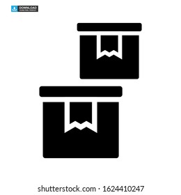 archive box icon isolated sign symbol vector illustration - high quality black style vector icons
