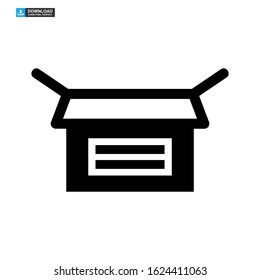 archive box icon isolated sign symbol vector illustration - high quality black style vector icons
