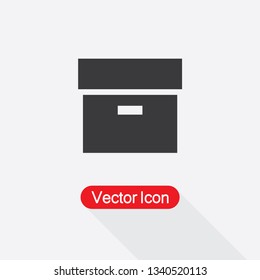 Archive Box Icon Vector Illustration Eps10