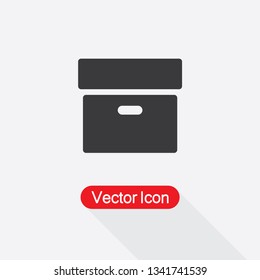 Archive Box Icon Vector Illustration Eps10
