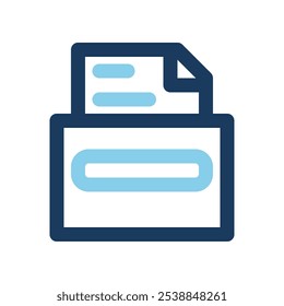Archive box icons colored lines with an office theme, can be used for websites, UI and mobile apps.