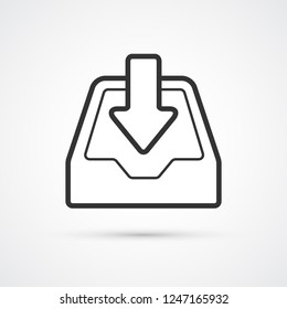 Archive business trendy icon. Vector illustration