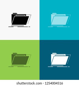 Archive, catalog, directory, files, folder Icon Over Various Background. glyph style design, designed for web and app. Eps 10 vector illustration